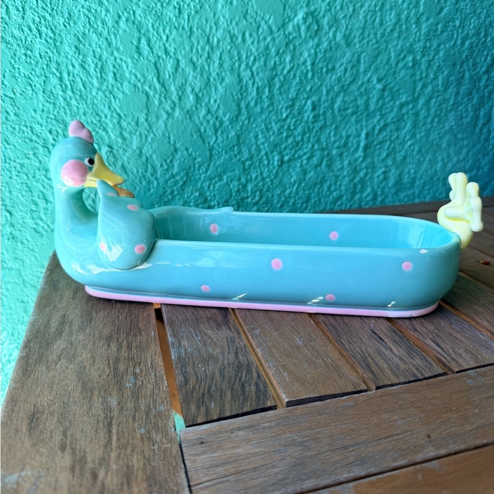 1985 Fitz & Floyd Duck Cracker Server